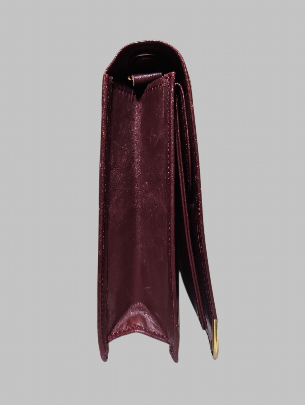 Cartier Must Line Bordeaux Leather Clutch Bag - Picture 3 of 16